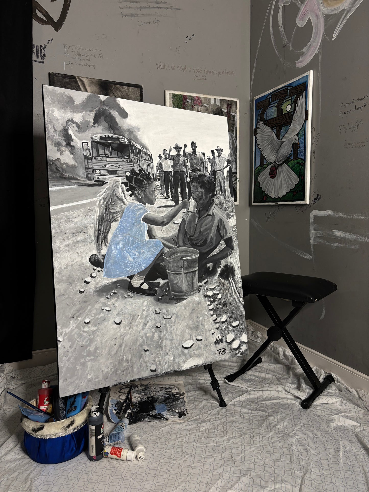 Empathetic Angel Print 18x24in.